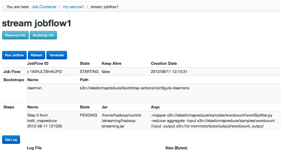 View Job Flow Status